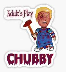 Funny Donald Trump Ft Chubby Sticker