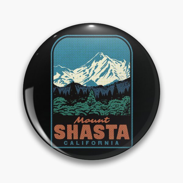 Item preview, Mount Shasta California Retro Landscape Art designed and sold by HalpinDesign.