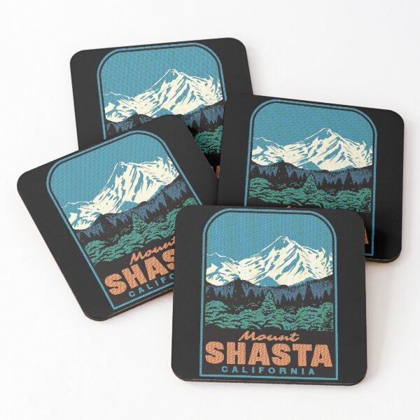 Item preview, Mount Shasta California Retro Landscape Art designed and sold by HalpinDesign.