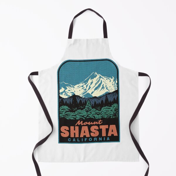 Item preview, Mount Shasta California Retro Landscape Art designed and sold by HalpinDesign.