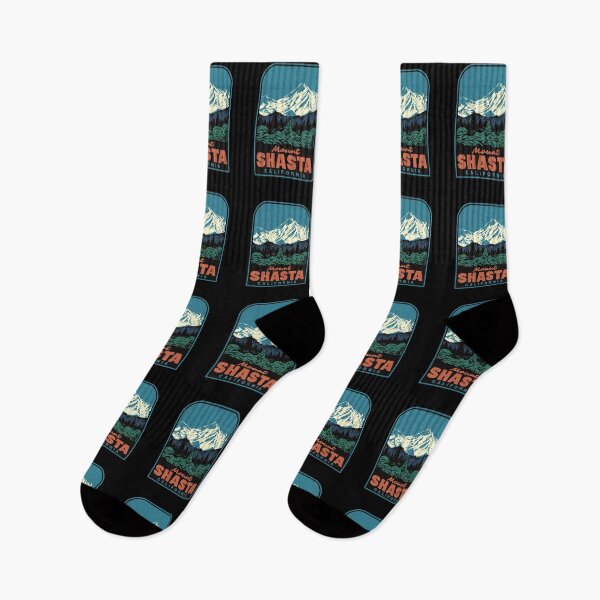 Item preview, Mount Shasta California Retro Landscape Art designed and sold by HalpinDesign.
