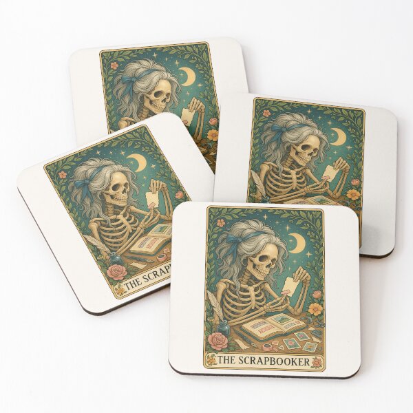 Item preview, The Skeleton Tarot Card - The Scrapbooker designed and sold by Graphicarium Shop.
