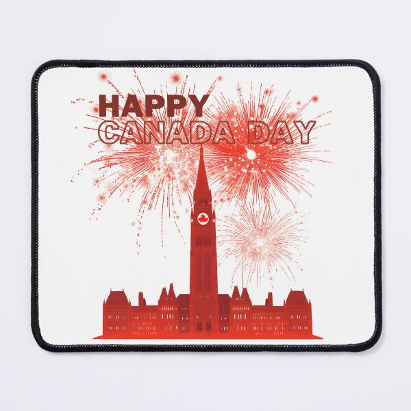 Item preview, Happy Canada Day in front of the Parliament Hill designed and sold by Sototos® ⭐⭐⭐⭐⭐.