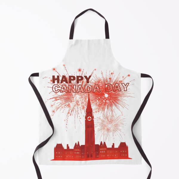 Item preview, Happy Canada Day in front of the Parliament Hill designed and sold by Sototos® ⭐⭐⭐⭐⭐.