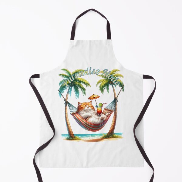 Item preview, Purradise Mode – Relaxing Cat Vacation Shirt designed and sold by PIXelayDesigns.