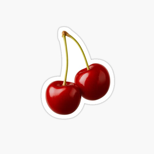 Item preview, Red Cherry Pair Sticker designed and sold by LauaraShop.
