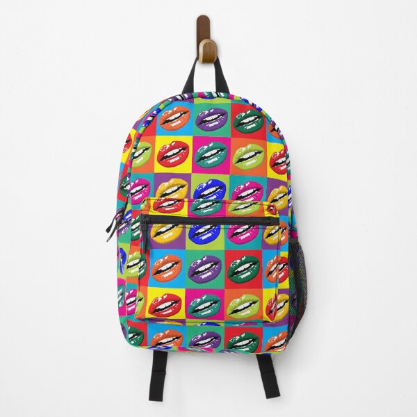 Item preview, Pop Art Colorful Lips – Retro Warhol-Inspired Mouth Pattern designed and sold by The Real Life Symphony.