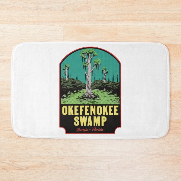 Item preview, Okefenokee Swamp Retro Landscape Art designed and sold by HalpinDesign.