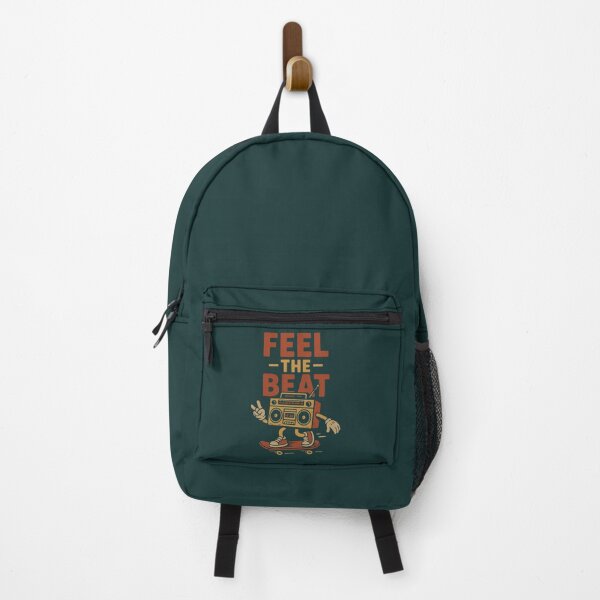 Item preview,  Feel The Beat – Retro Boombox Skater Graphic Design designed and sold by GracefulPODshop.