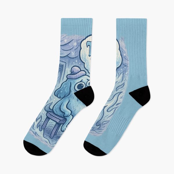 Item preview, This Is Fine - Icy Dog Surrounded by Cold Flames and Snow, Winter Edition designed and sold by GirlyPopped.