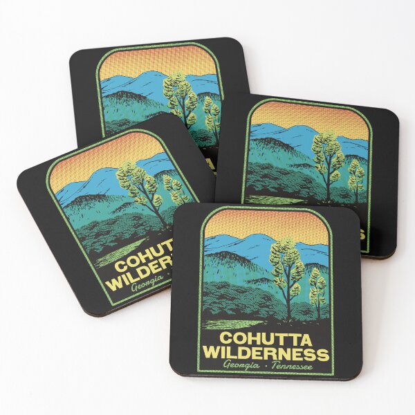 Item preview, Cohutta Wilderness Georgia Tennessee Retro Landscape Art designed and sold by HalpinDesign.