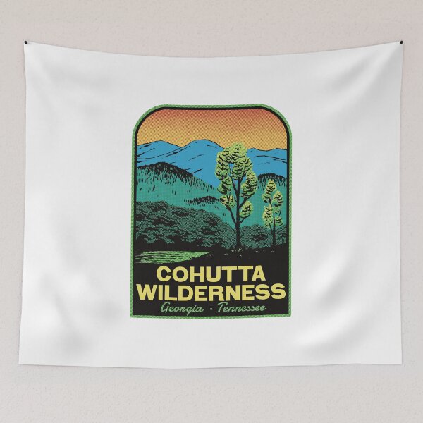 Item preview, Cohutta Wilderness Georgia Tennessee Retro Landscape Art designed and sold by HalpinDesign.