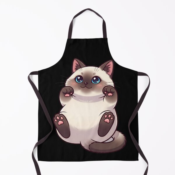 Item preview, Chubby Siamese Cat Lying Belly Up designed and sold by LOVE ART DESIGNS .