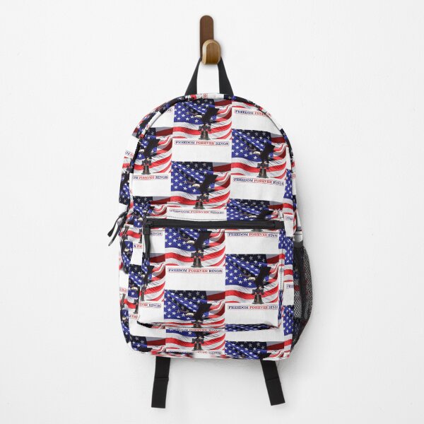 Item preview, Freedom Forever Rings Eagle Liberty Bell USA Flag designed and sold by SandyMDesigns.