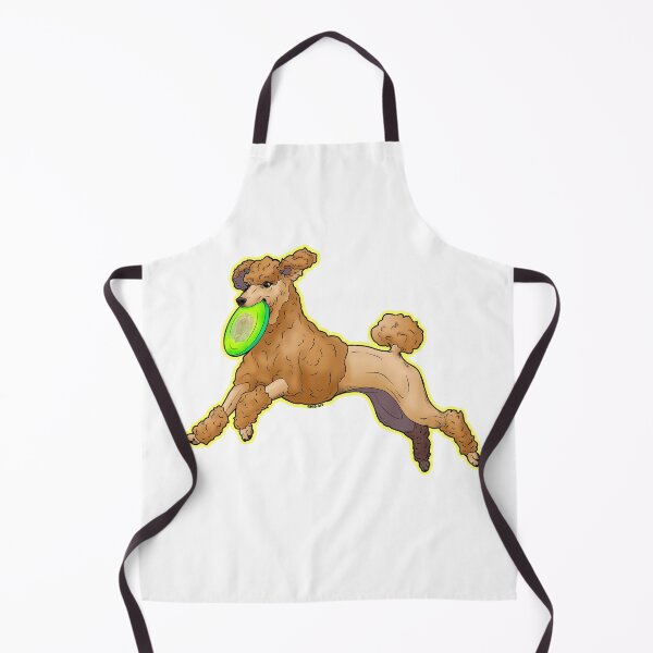 Item preview, Apricot poodle playing frisbee designed and sold by Rhia4rt.