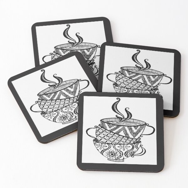 Item preview, beautiful handmade mandala tea cup  designed and sold by NivyasArtistry.