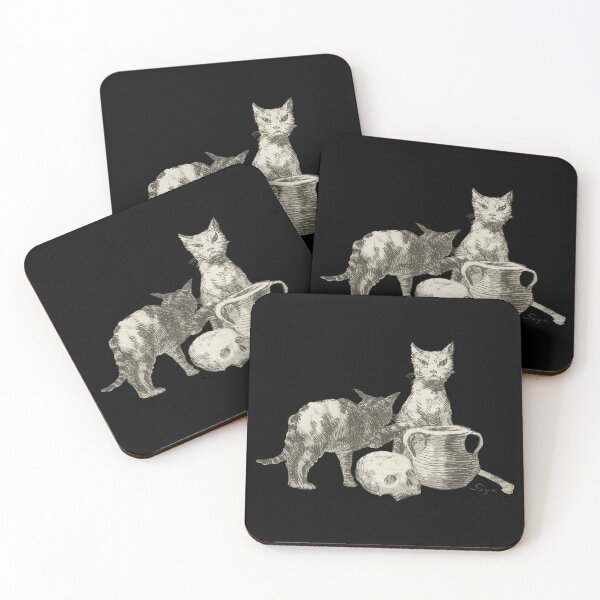 Item preview, The Witch's Cats by Francisco de Goya designed and sold by GlitterandDecay.