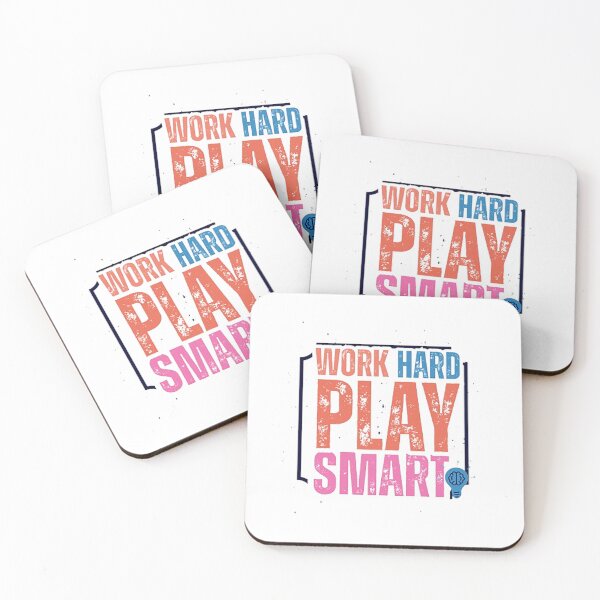 Item preview, Work Hard Play Smart – Balanced Life Motto designed and sold by MR-GOLDEN.