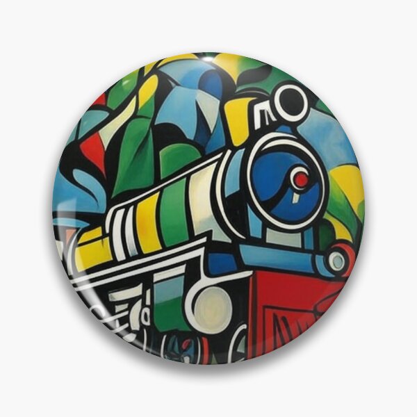 Item preview, Abstract Steam Locomotive - Vibrant Railway Art designed and sold by PolyVision Siam Studio.