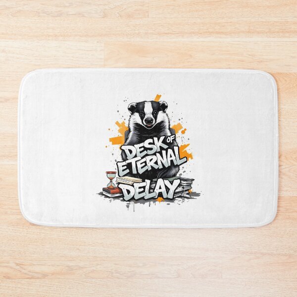 Item preview, Desk of Eternal Delay Badger Design designed and sold by FoxyJags.