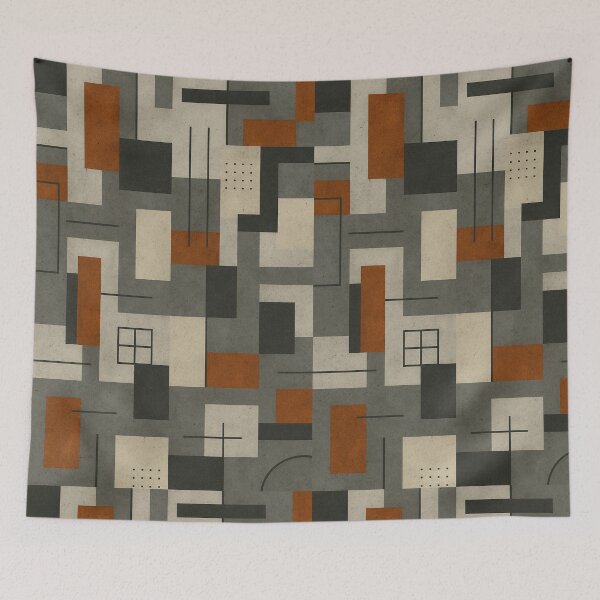Item preview, Industrial Harmony - Geometric Pattern designed and sold by Zenvo.