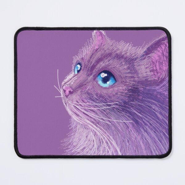 Item preview, Purple fluffy cat designed and sold by ZederZederZeder.