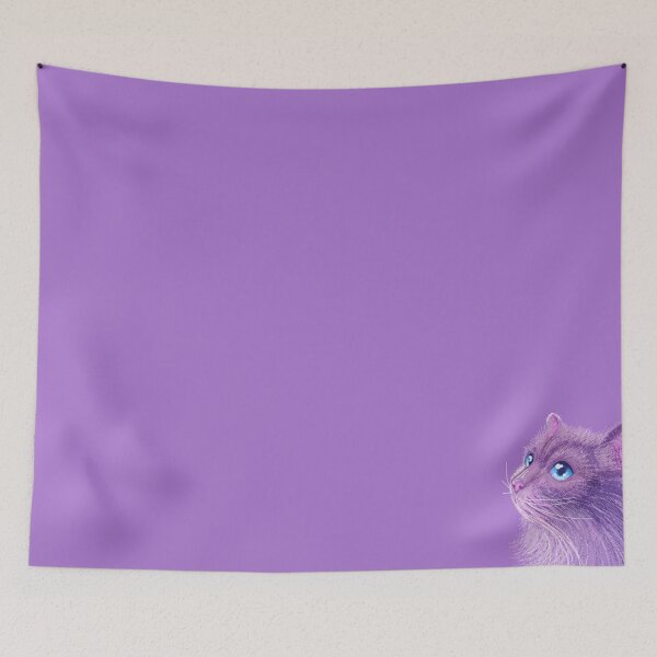 Item preview, Gato morado y esponjoso designed and sold by ZederZederZeder.