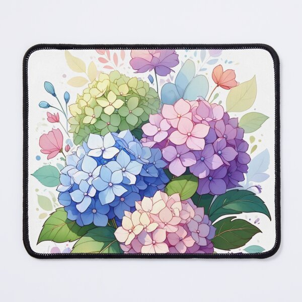 Item preview, Pastel Hydrangea Garden – Soft Watercolor Floral Illustration designed and sold by Ink-Your-Soul.