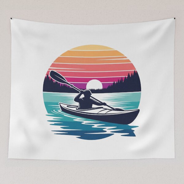 Item preview, Sunset Kayaking Silhouette designed and sold by Cloud-Riders.