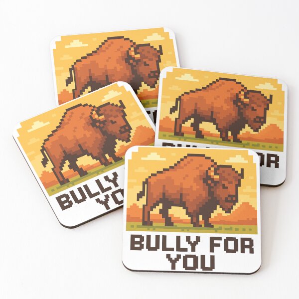 Item preview, Bully for You – Proud Pixel Bison on the Plains designed and sold by NaturePixel.