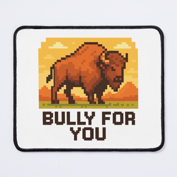 Item preview, Bully for You – Proud Pixel Bison on the Plains designed and sold by NaturePixel.