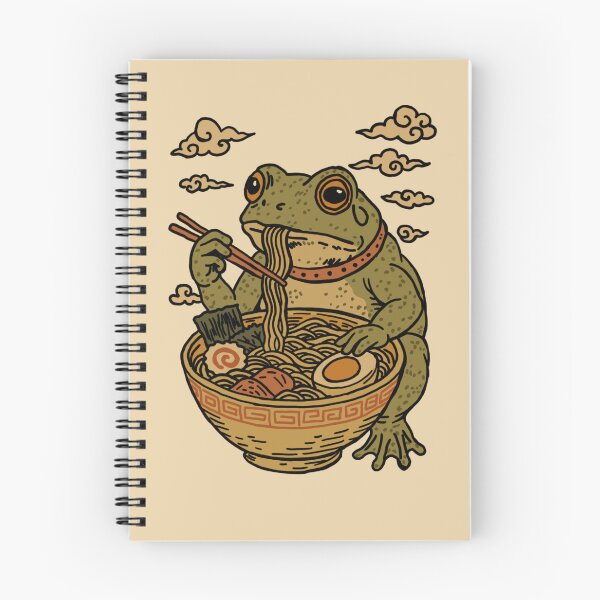 Item preview, Vintage Frog Eating Ramen designed and sold by GiaficDesigns.