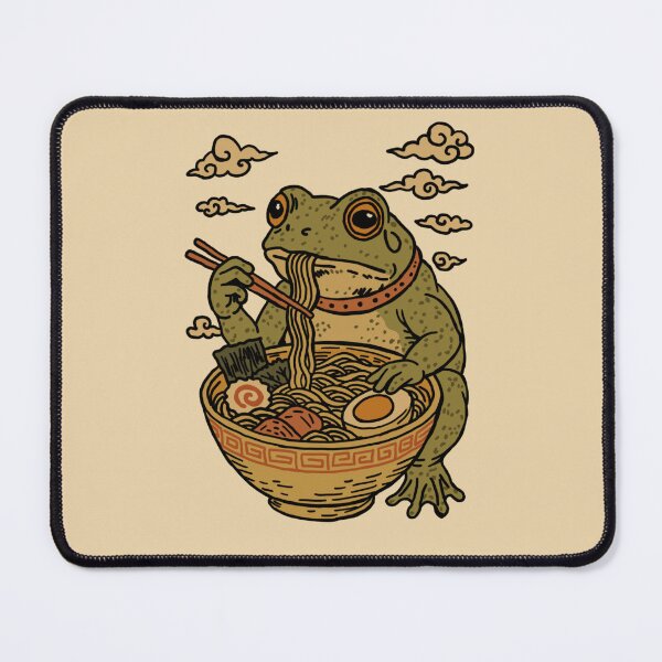 Item preview, Vintage Frog Eating Ramen designed and sold by GiaficDesigns.