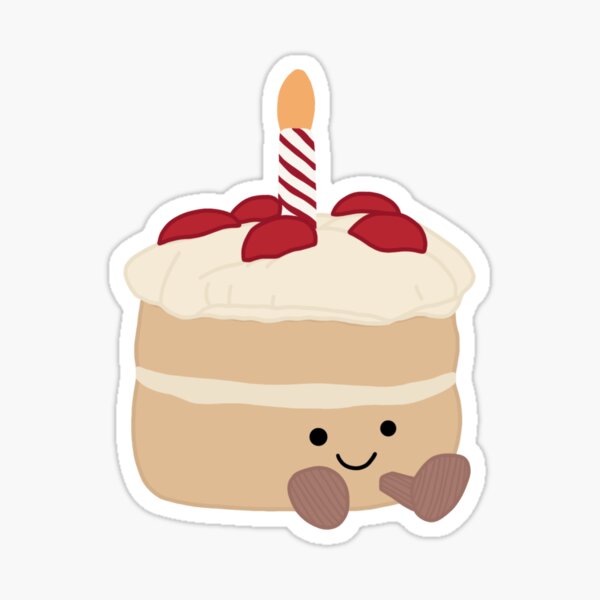 Item preview, Cute birthday cake designed and sold by Richie-Creates.