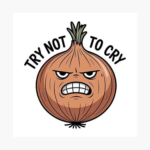 Item preview, Try Not To Cry Funny Onion designed and sold by MonkiFlipp.