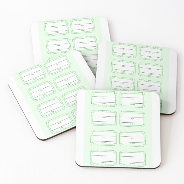 Item preview, Green Printable Notebook Nametag designed and sold by klopilmi.