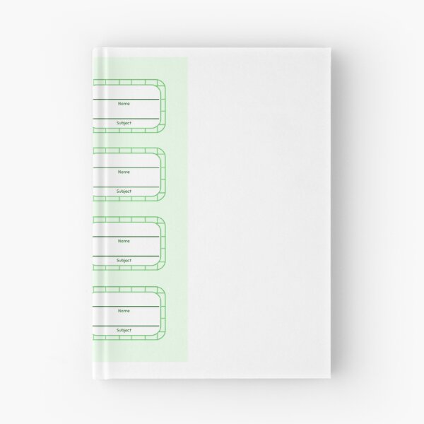 Item preview, Green Printable Notebook Nametag designed and sold by klopilmi.
