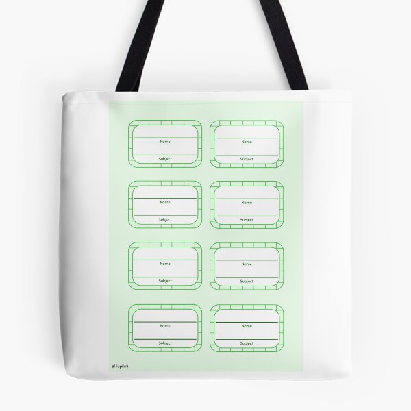 Item preview, Green Printable Notebook Nametag designed and sold by klopilmi.