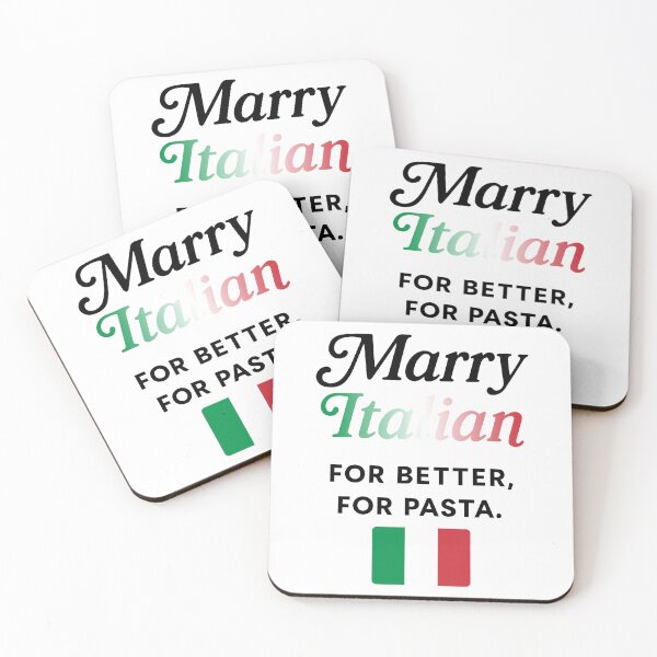 Item preview, Marry Italian For Better, For Pasta  designed and sold by morbidcandyboutique .
