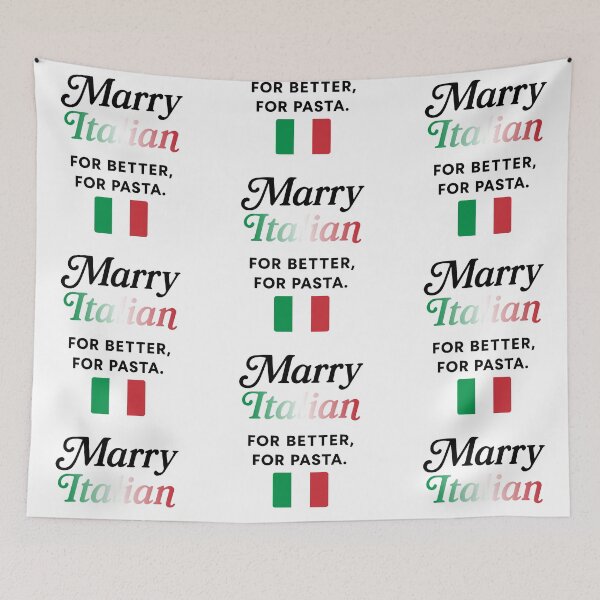 Item preview, Marry Italian For Better, For Pasta  designed and sold by morbidcandyboutique .