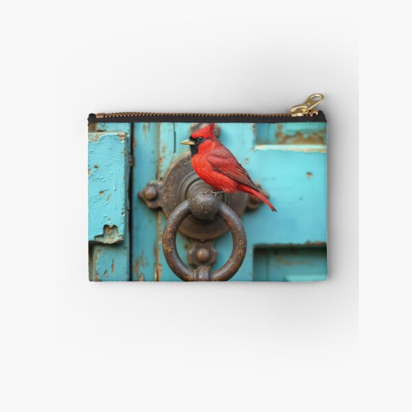 Item preview, Red Cardinal On a Rusty Door Knocker designed and sold by Maria Dryfhout.