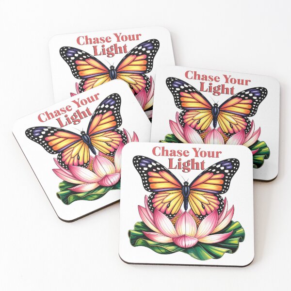 Item preview, Chase Your Light Spiritual lotus and Butterfly Art designed and sold by Bliss Find And Design.