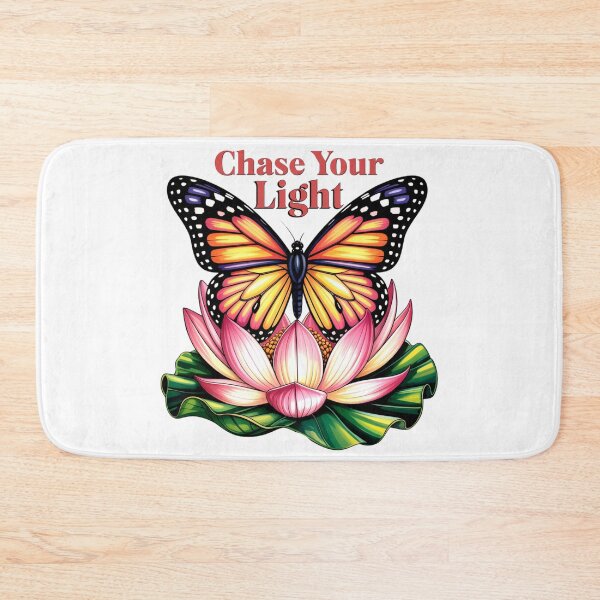 Item preview, Chase Your Light Spiritual lotus and Butterfly Art designed and sold by Bliss Find And Design.
