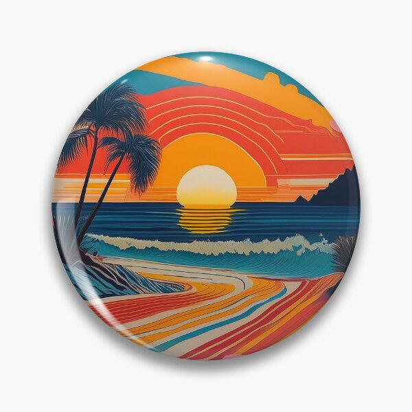 Item preview, Bold style 70s retro sunset relaxing design  designed and sold by JumWow.