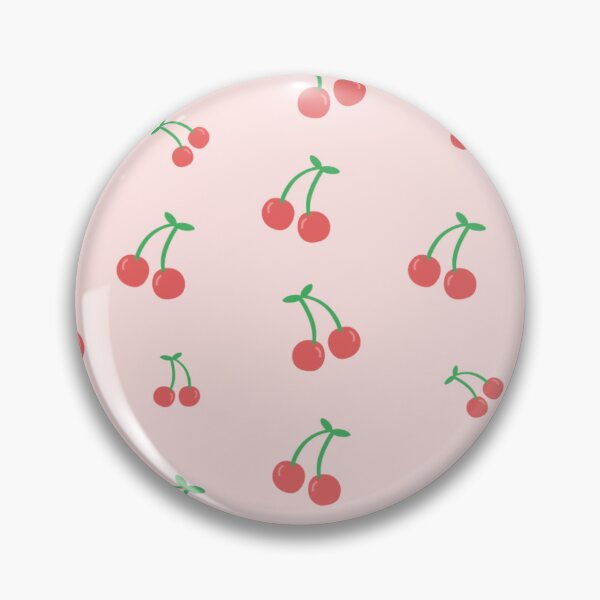 Item preview, Pink Background with Red Cherry Pattern designed and sold by TropicalTrails.