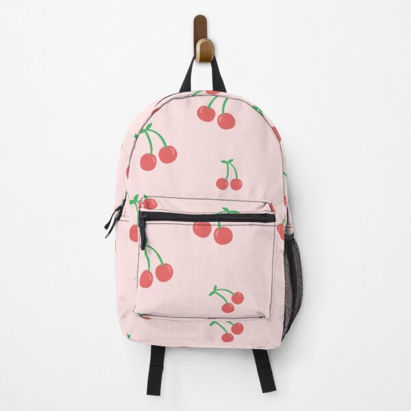 Item preview, Pink Background with Red Cherry Pattern designed and sold by TropicalTrails.