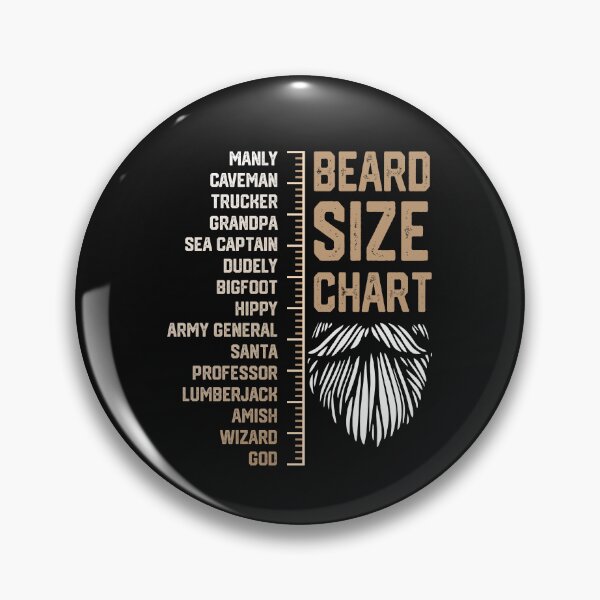 Item preview, Beard Size Chart Funny Bearв Growing Gift designed and sold by alenaz.