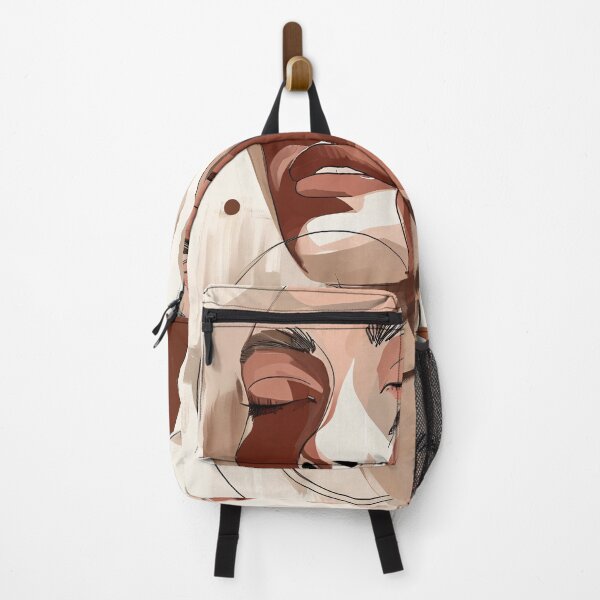 Item preview, Abstract Overlapping Faces – Blush Line Art Illustration with Minimal Shapes designed and sold by Pixelzo.