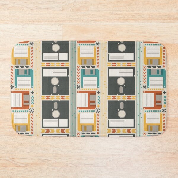 Item preview, Retro Floppy Disc Pattern – Vintage Tech Design designed and sold by musingtreeart.