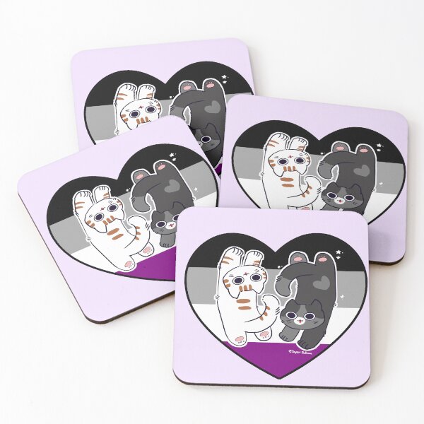 Item preview, Proud Kittens with Asexual Flag designed and sold by LaSuperBabosa.